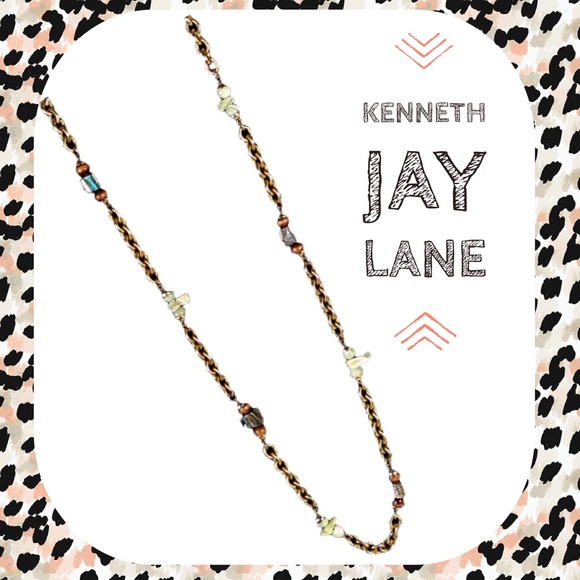 Vtg KJL Kenneth Jay Lane Gold Chain Necklace - Picture 4 of 14